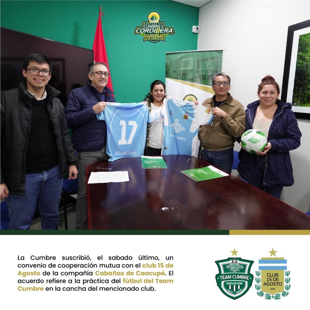 Team Cumbre tiene nueva cancha de prácticas